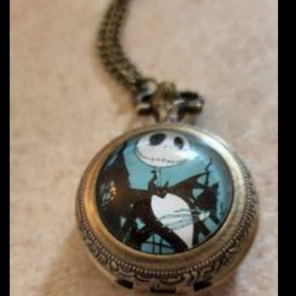Nightmare before Christmas Jack skellington pocket watch.  Belt buckles Availabl - Picture 2 of 4